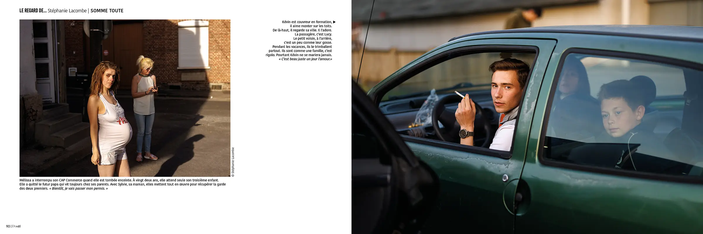 Double page du magazine Positif 8