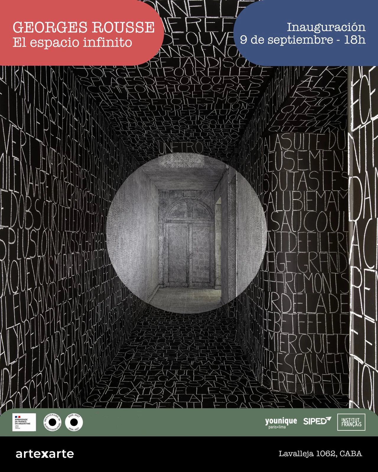 Affiche officielle — Georges Rousse, El espacio infinito — ArtexArte